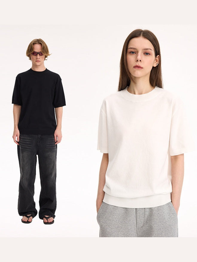 UNF Old Money Fengfani Australian Velvet Knitted Tee