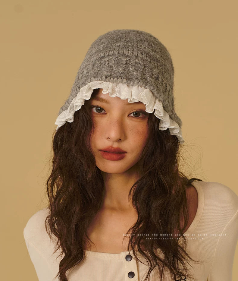 YORSOY Retro Lazy Knitted Warm Wool Hat