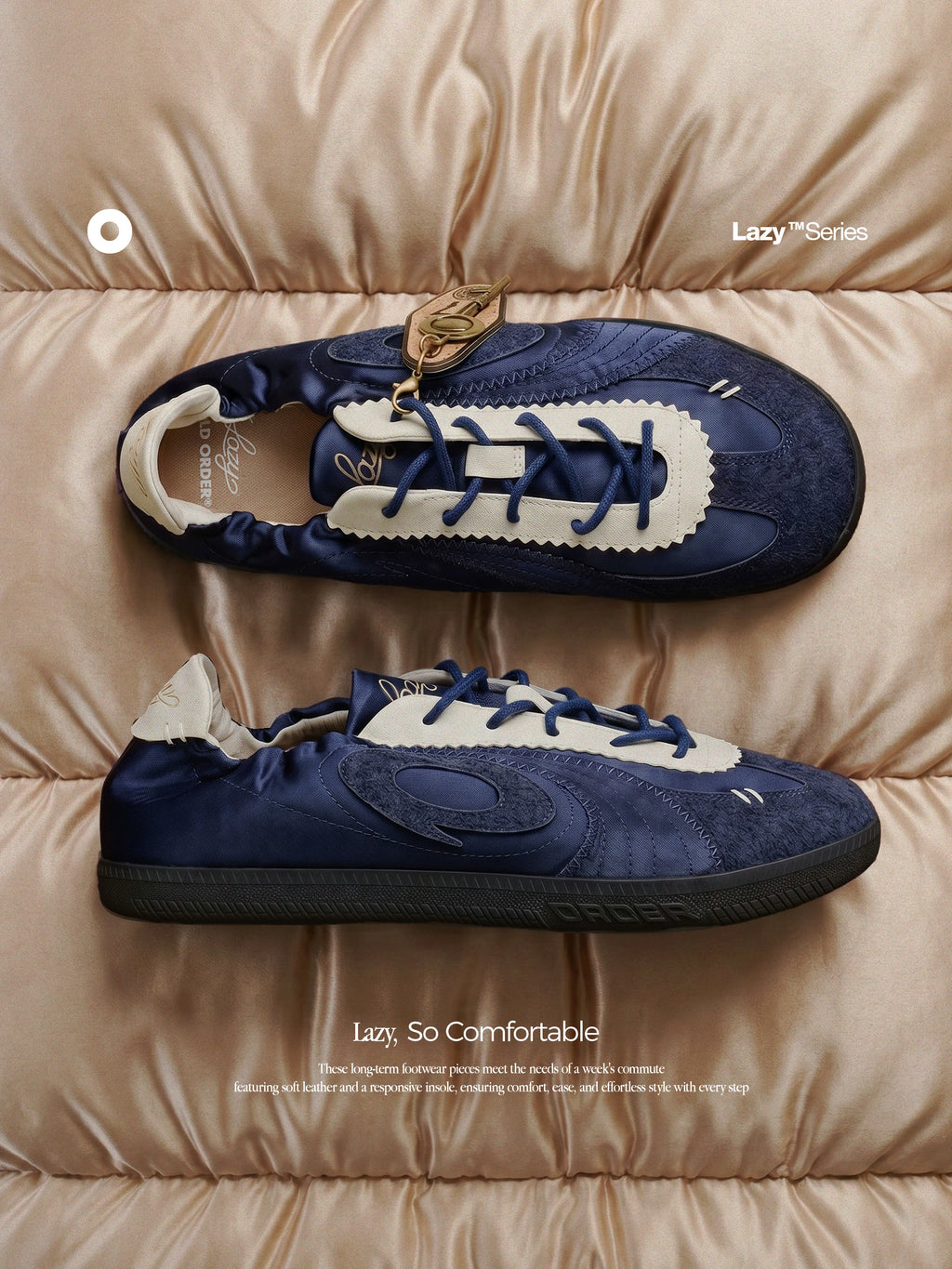 OLD ORDER Leather Lace-Up Round-Toe Derby