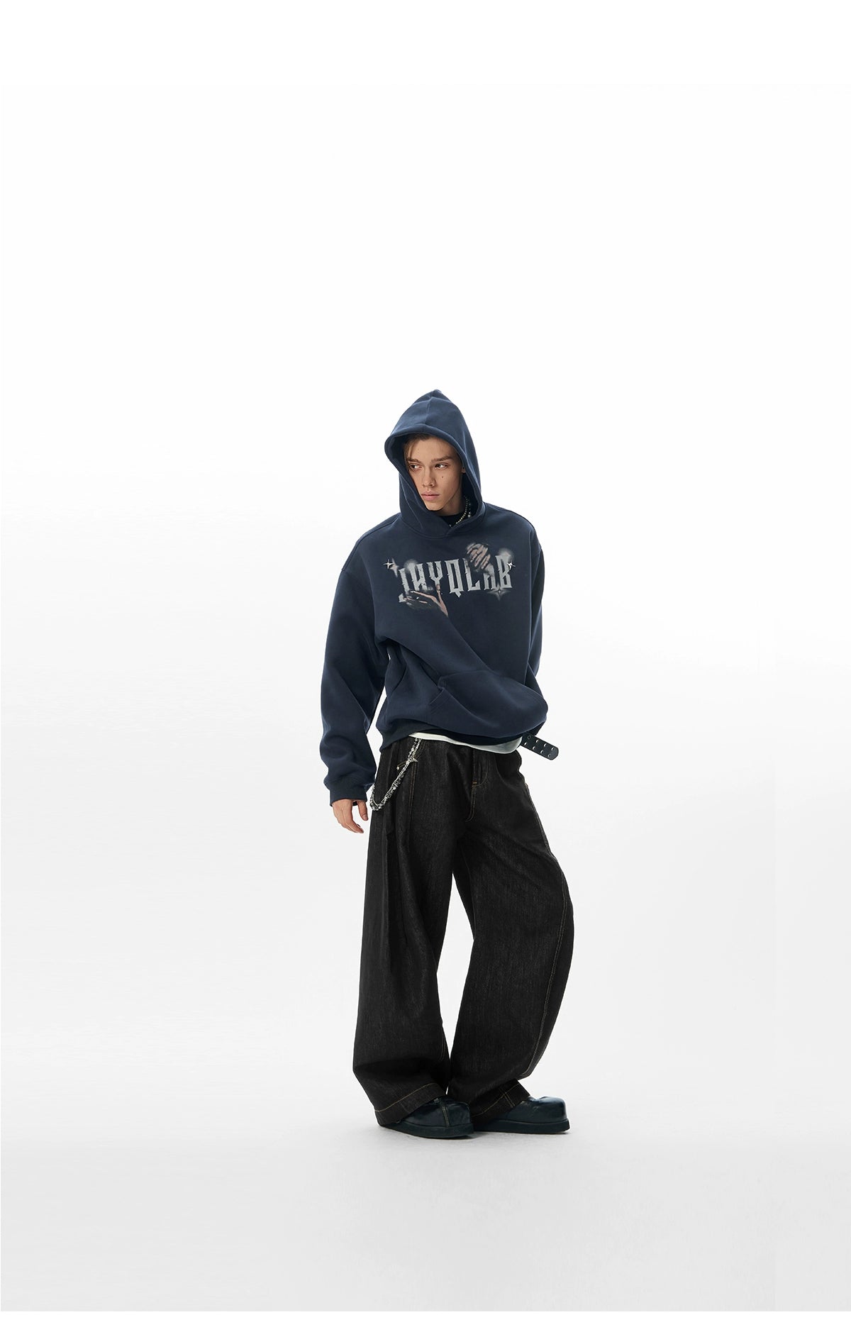 JHYQ Star Bead Gesture Printed Sweater