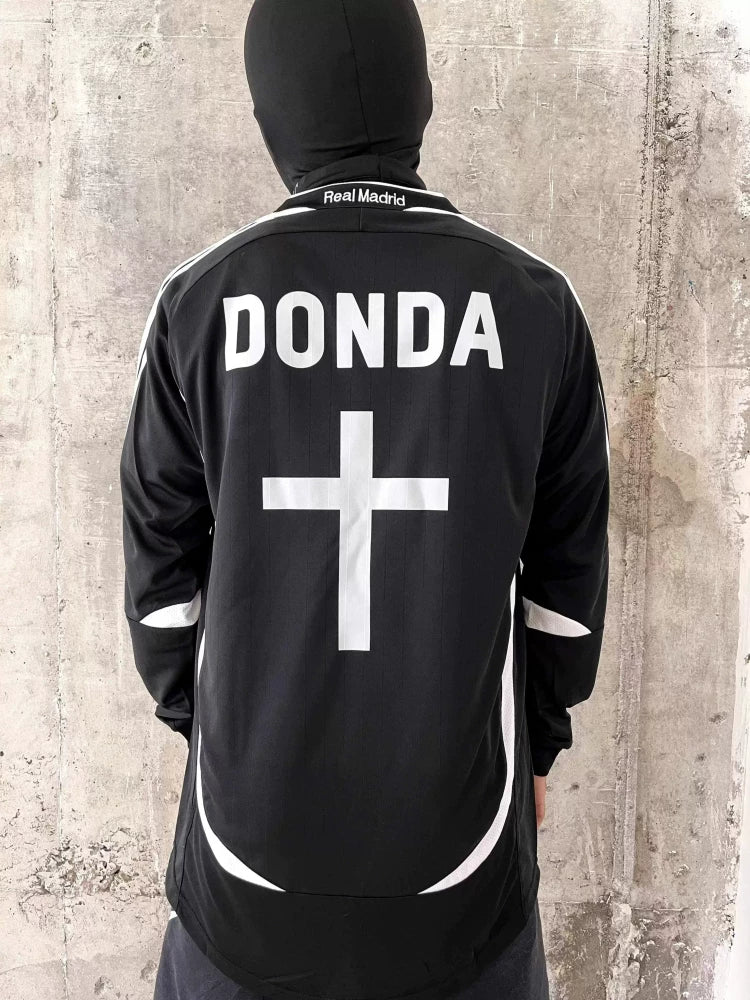 KANYE Portrait Print Casual Long Sleeve