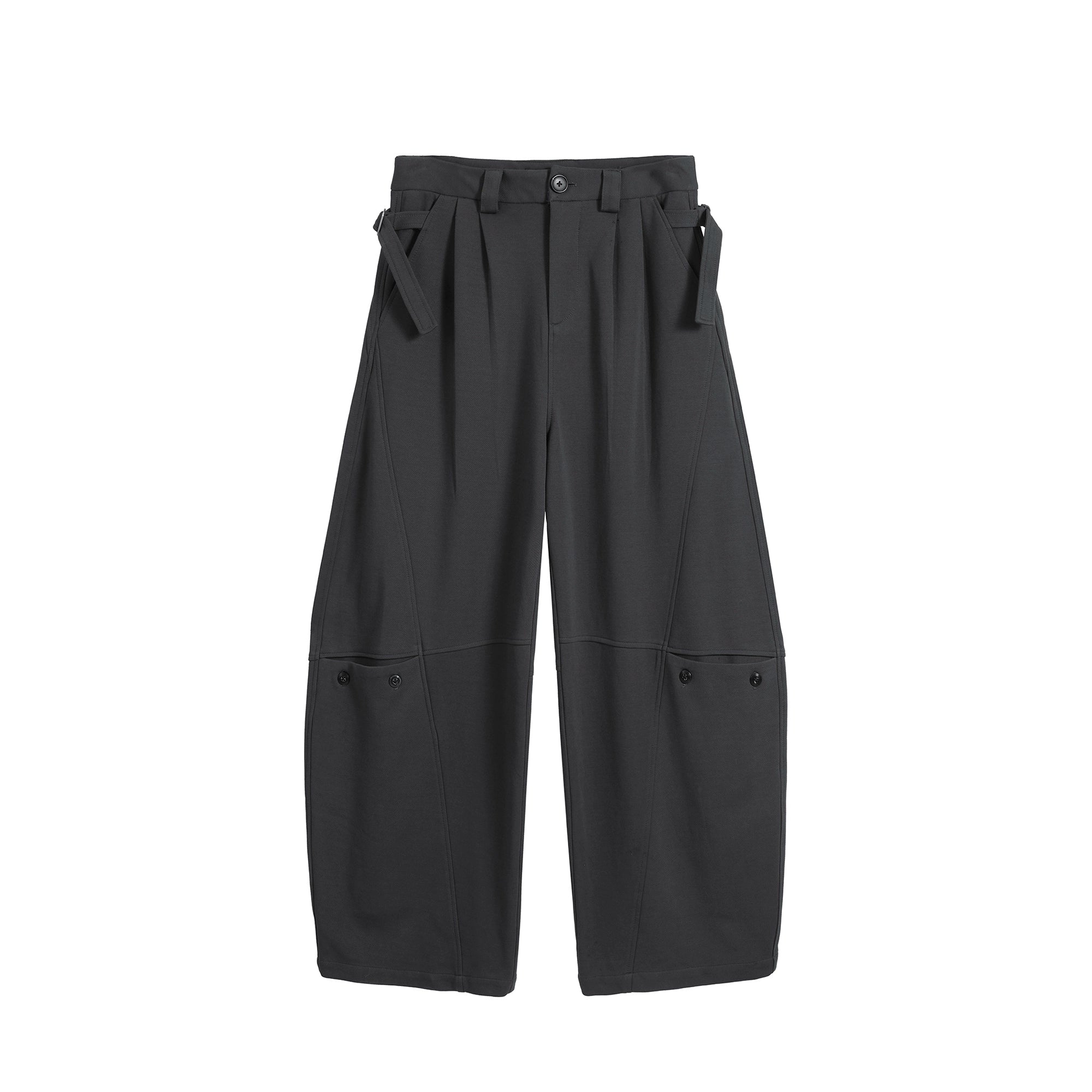 TZ Killer Crop Versatile Loose Pleated Scimitar Pants