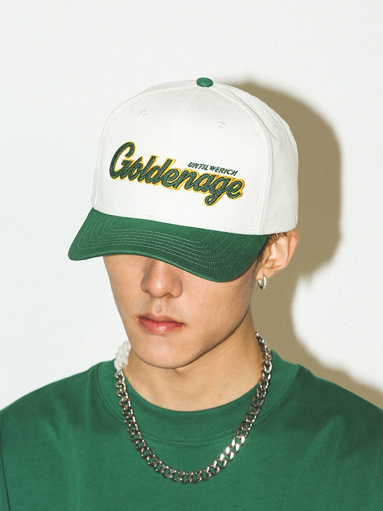 UNTILWERICH Corduroy Embroidered Three-dimensional Versatile Hat