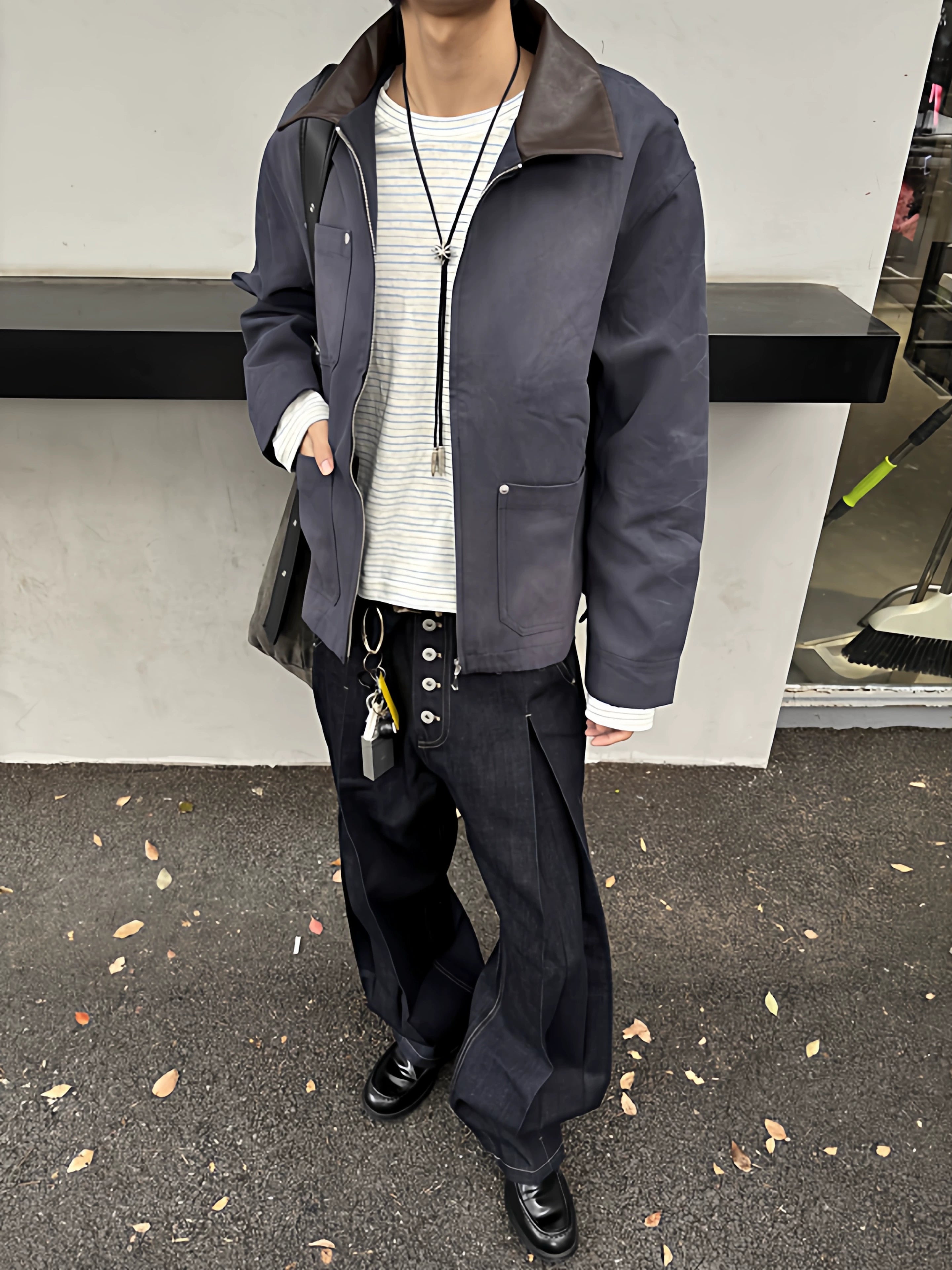 Azure Lisseur Short Old Pocket Tooling Jacket
