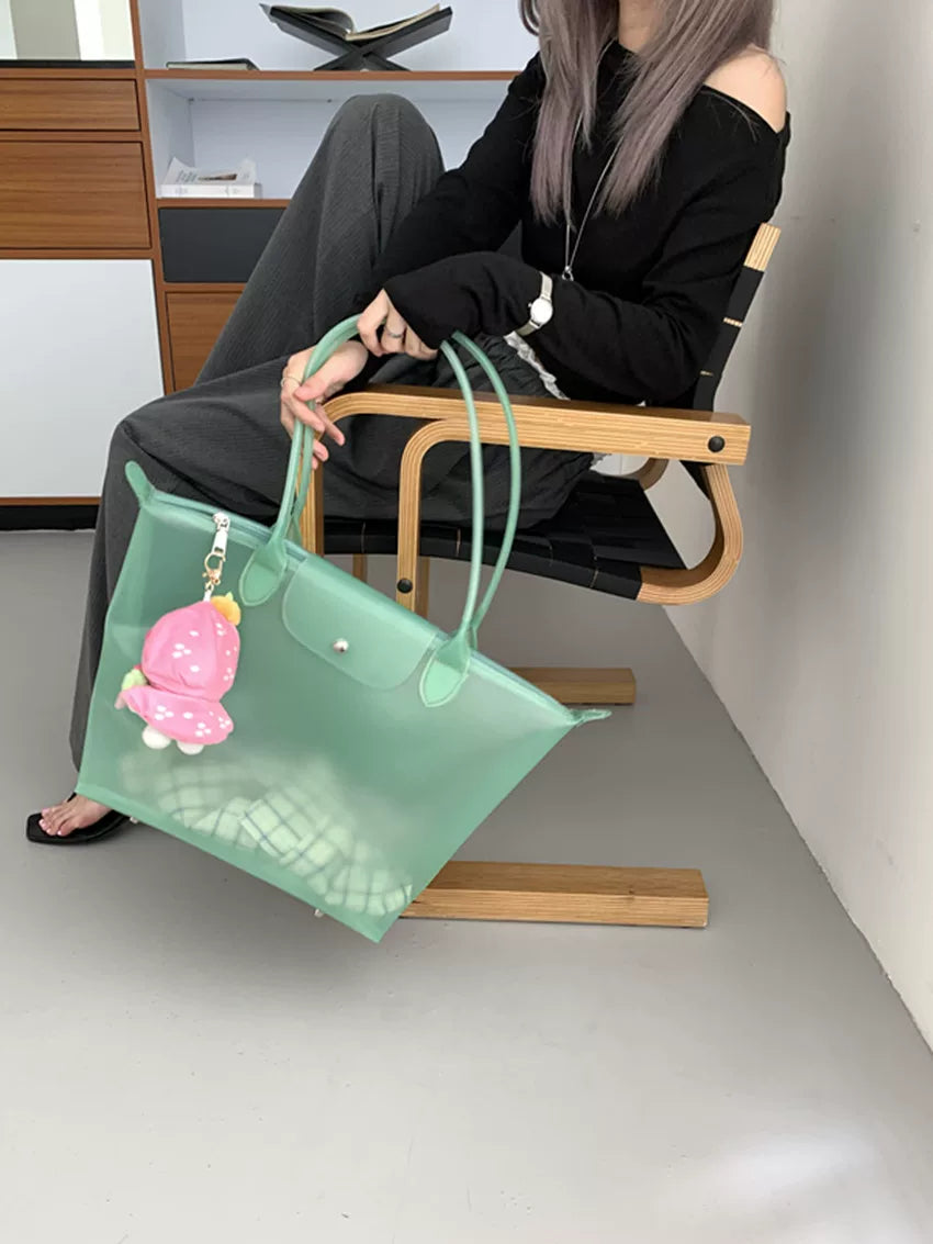 Fat*2 Frosted TPU Tote - Zip Top