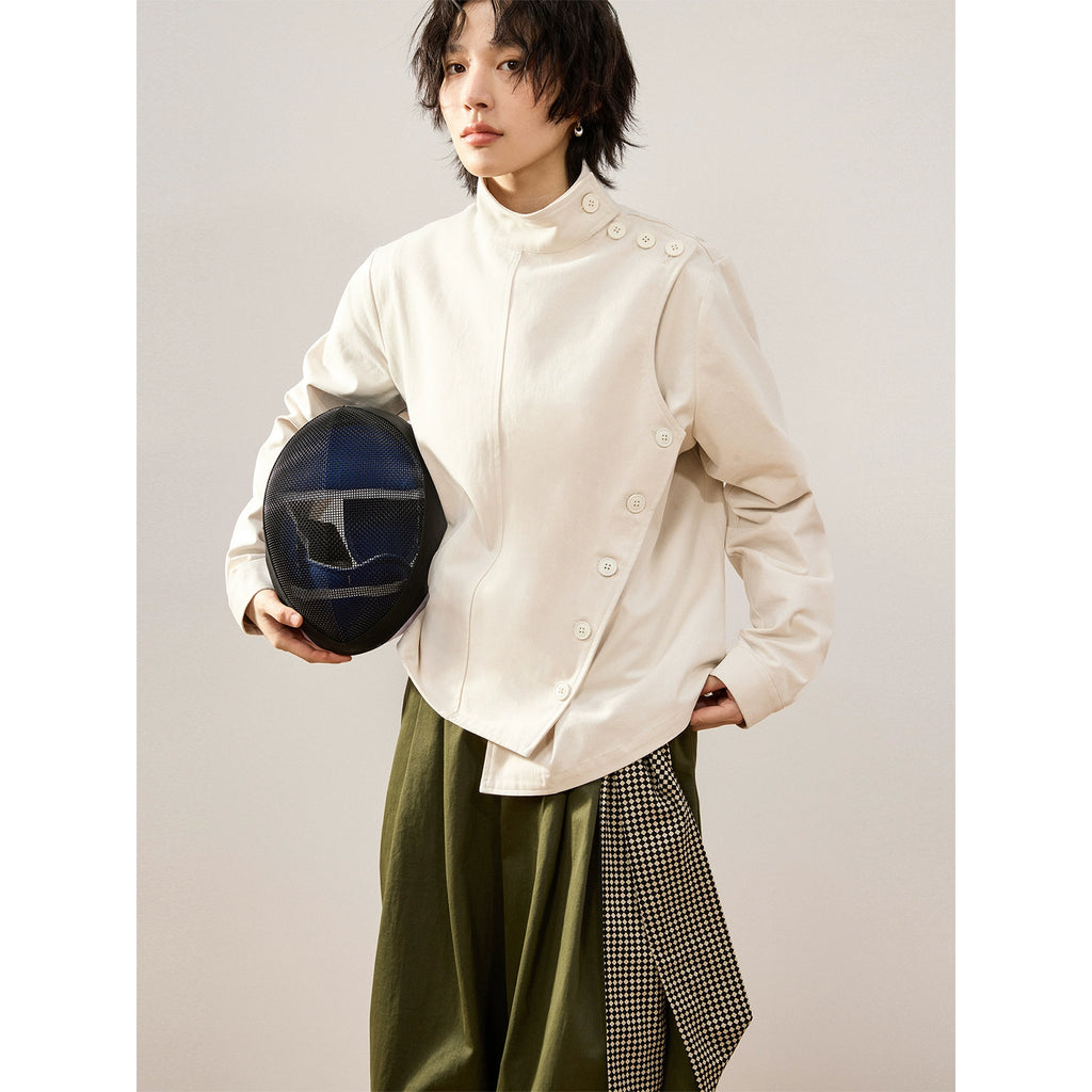 Sameuoo Vintage Irregular Design Jacket
