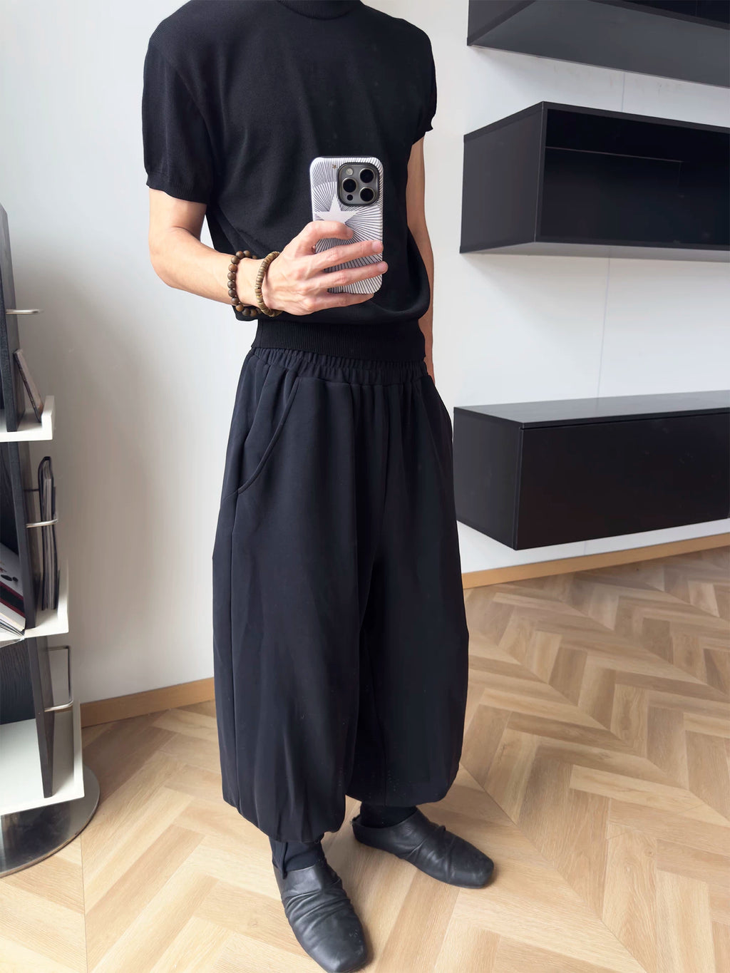 JCAESAR Pleated Straight-Leg Tencel Trousers