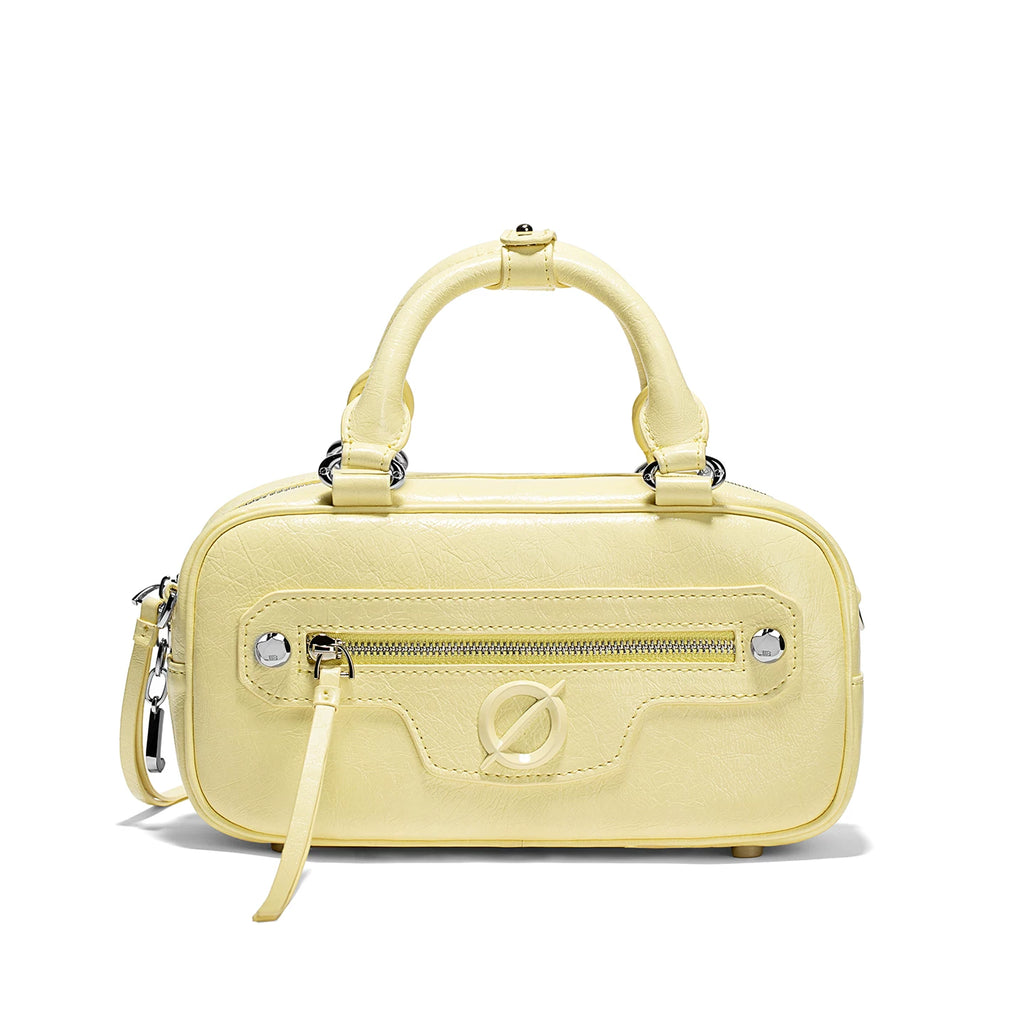 JELLY TOYBOY Hot Pink Faux Leather Zip-Top Boston Bag