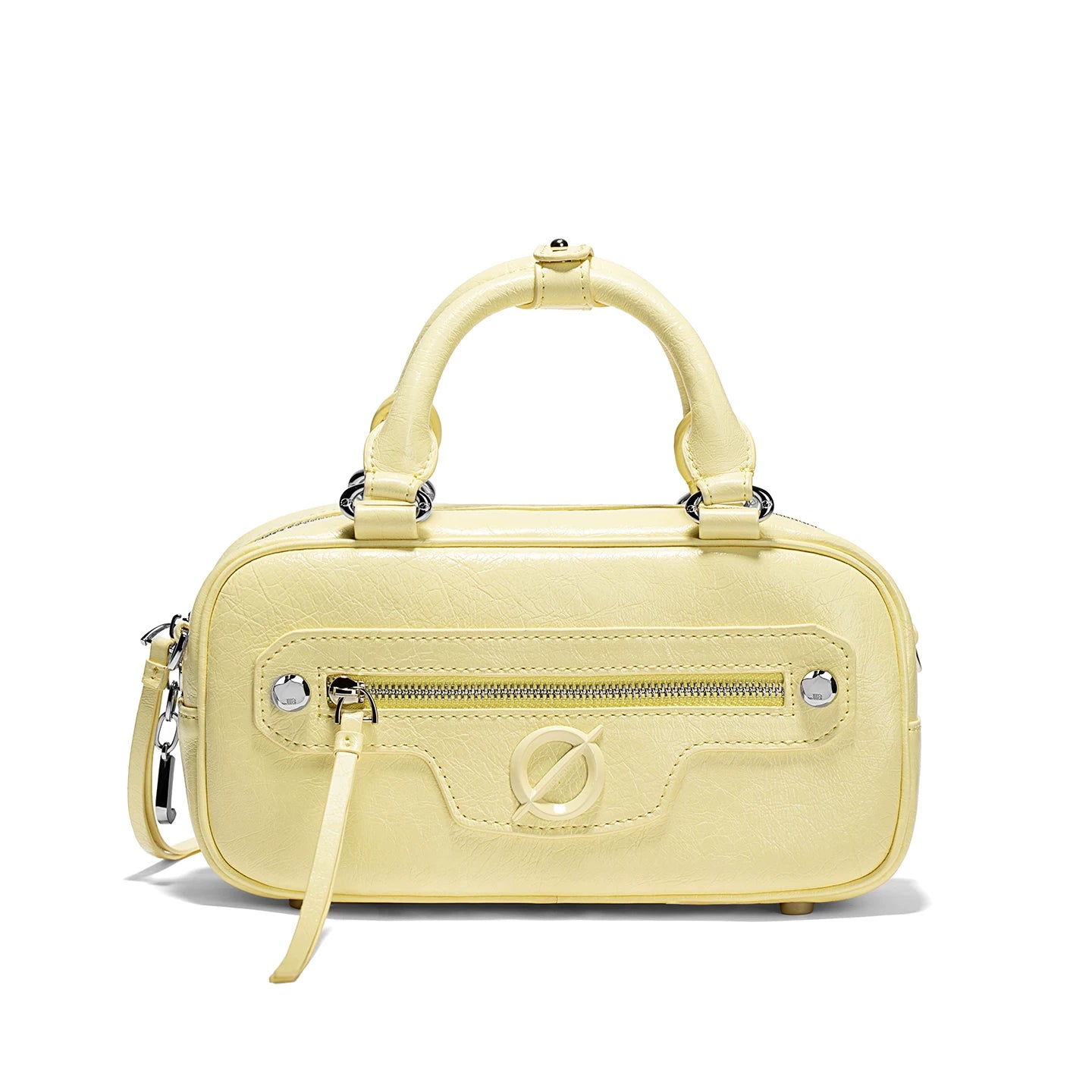 JELLY TOYBOY Hot Pink Faux Leather Zip-Top Boston Bag