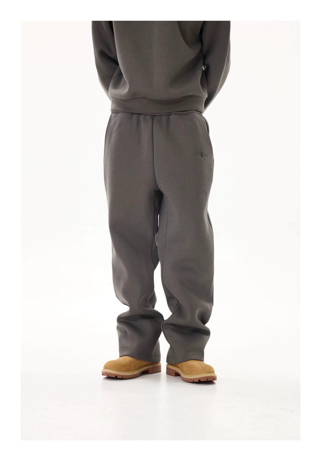 KARMANISTIC Vintage Loose Wide Leg Embroidered Sweatpants Set