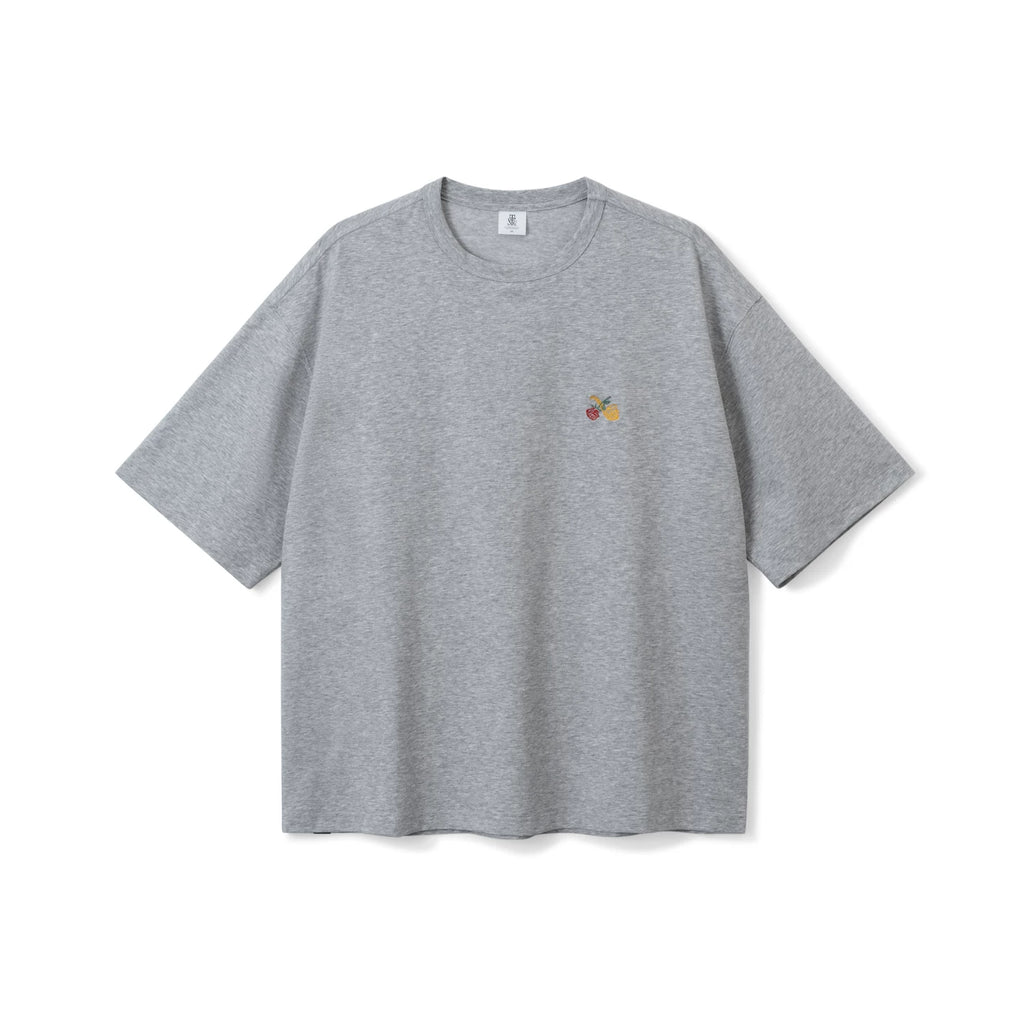 SUPERTOFU Rose Saxophone Embroidery Loose Tee