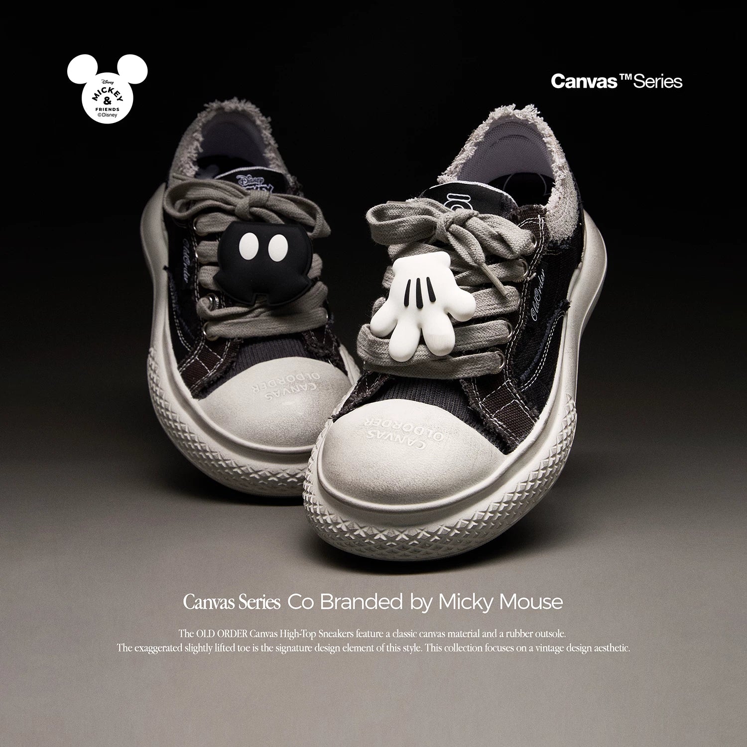 OLD ORDER Canvas Chunky Platform Sneaker