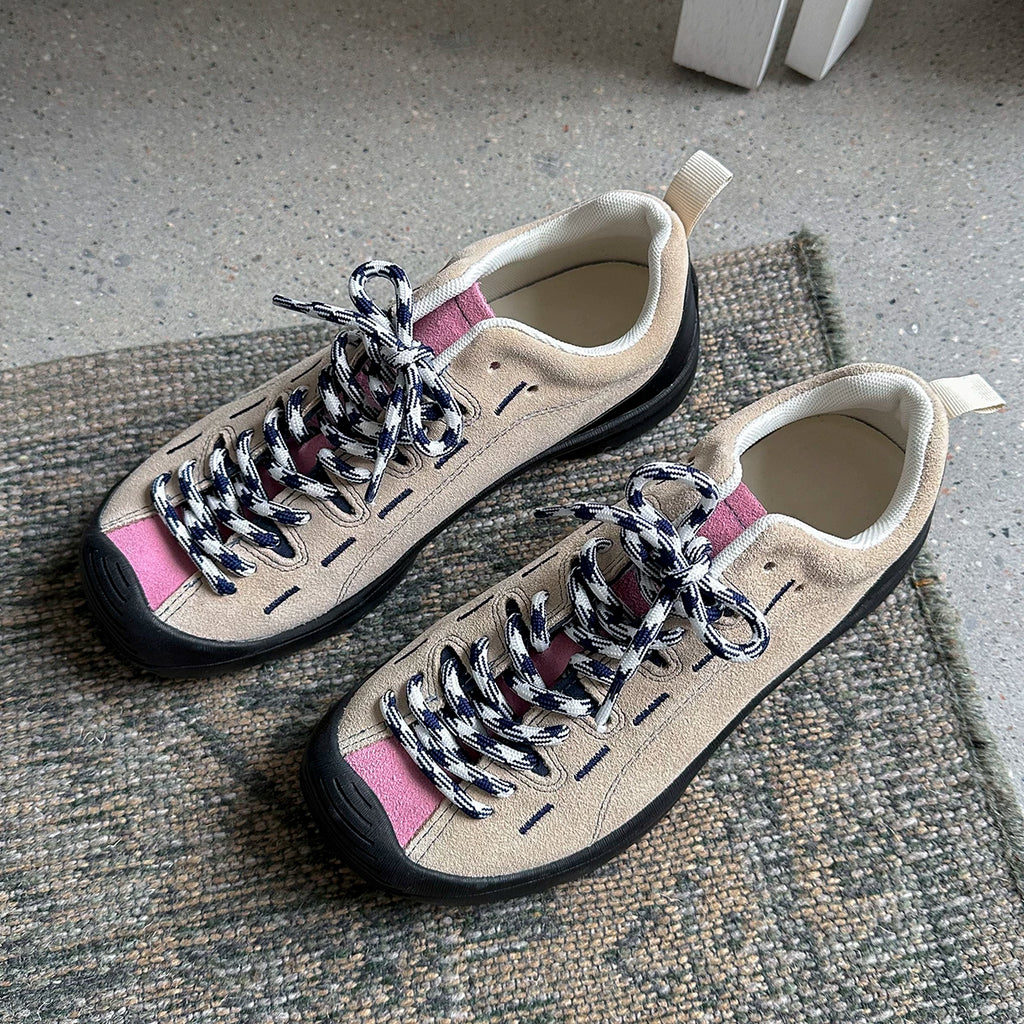 Lidaren Produced Suede Lace-Up Chunky Sneaker