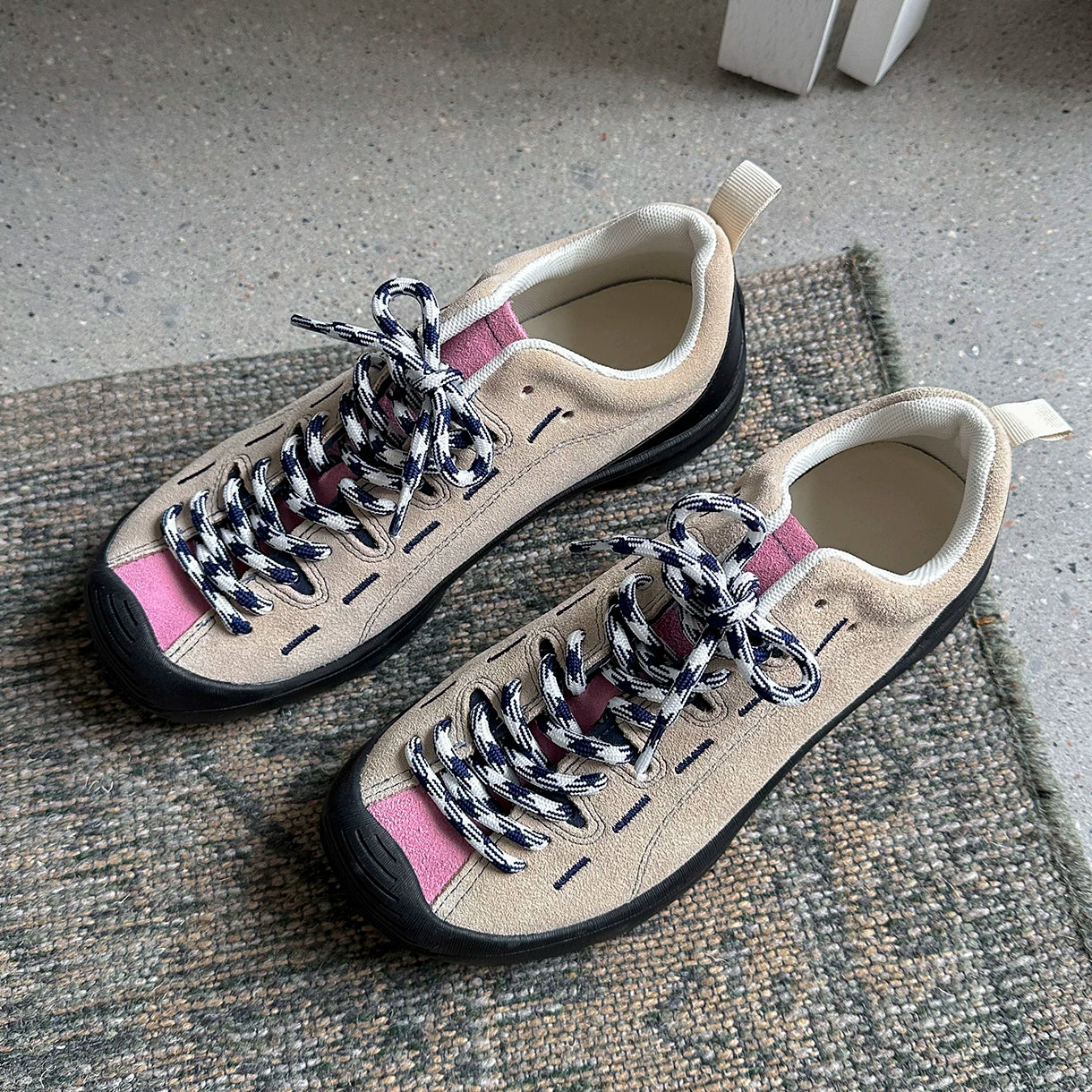 Lidaren Produced Suede Lace-Up Chunky Sneaker