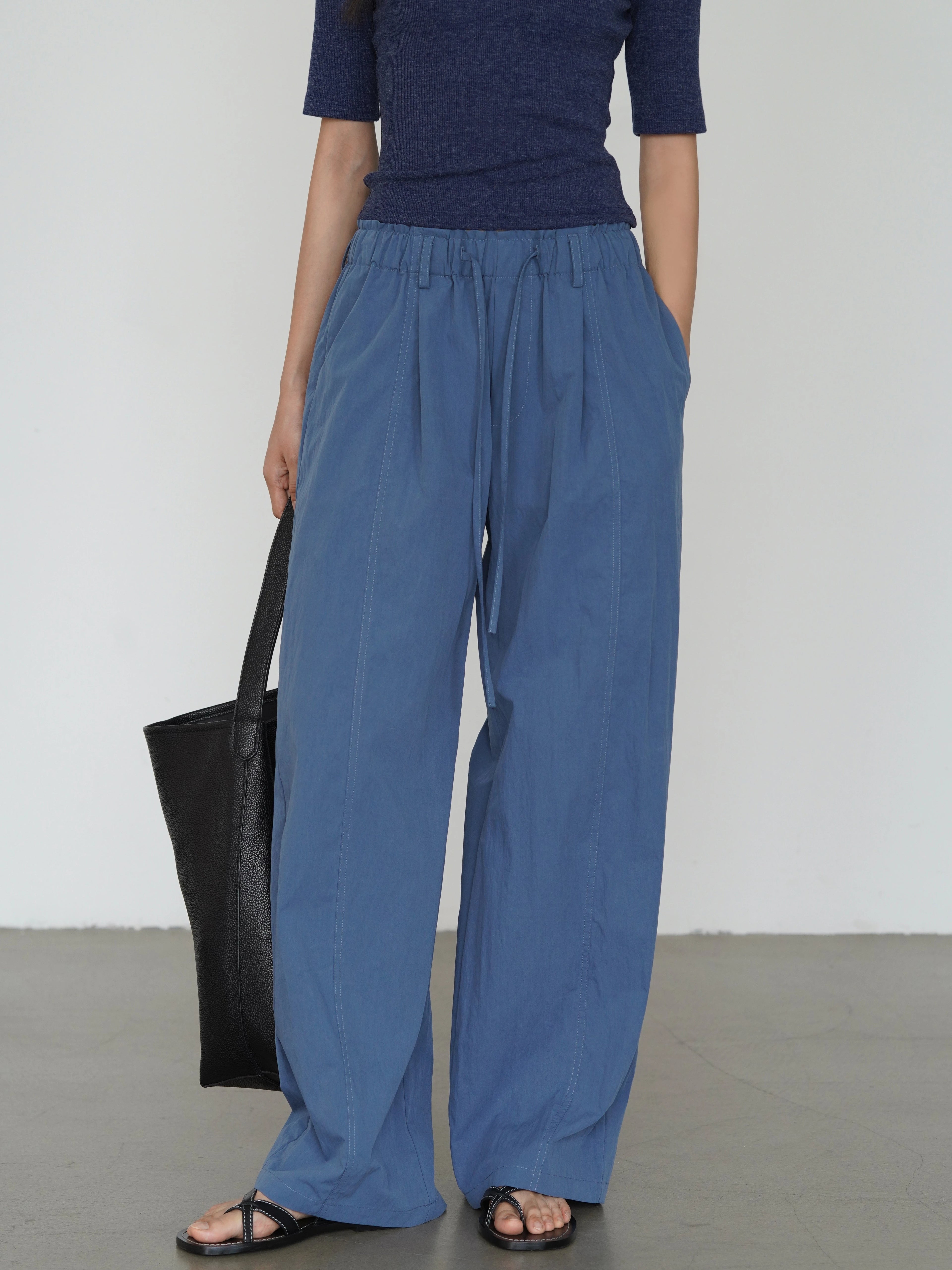EIGHTHMONTH Drape and Thin Versatile Floor-mopping Casual Pants