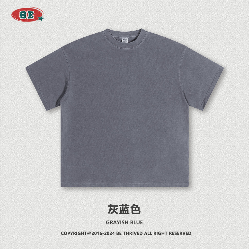 BE THRIVED Vintage Washed 220g Breathable Loose-Fit Tee