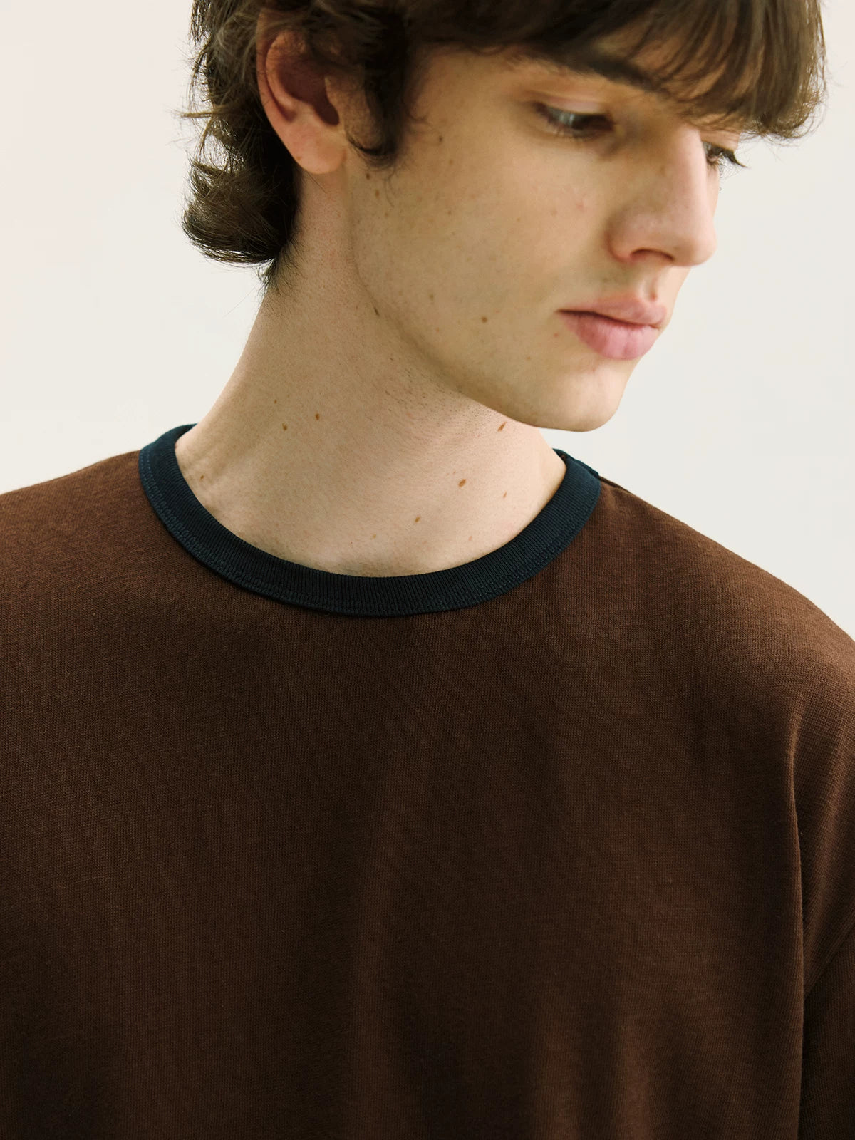 CARPEM Color-Block 400g Relaxed Long-Sleeve Tee