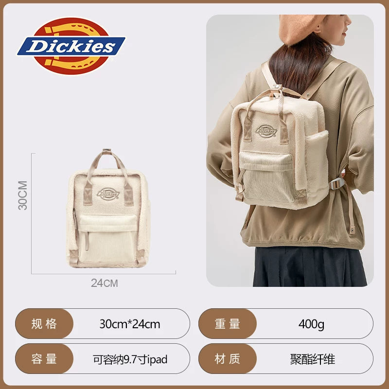Dickies Faux Shearling Lined Zip Backpack
