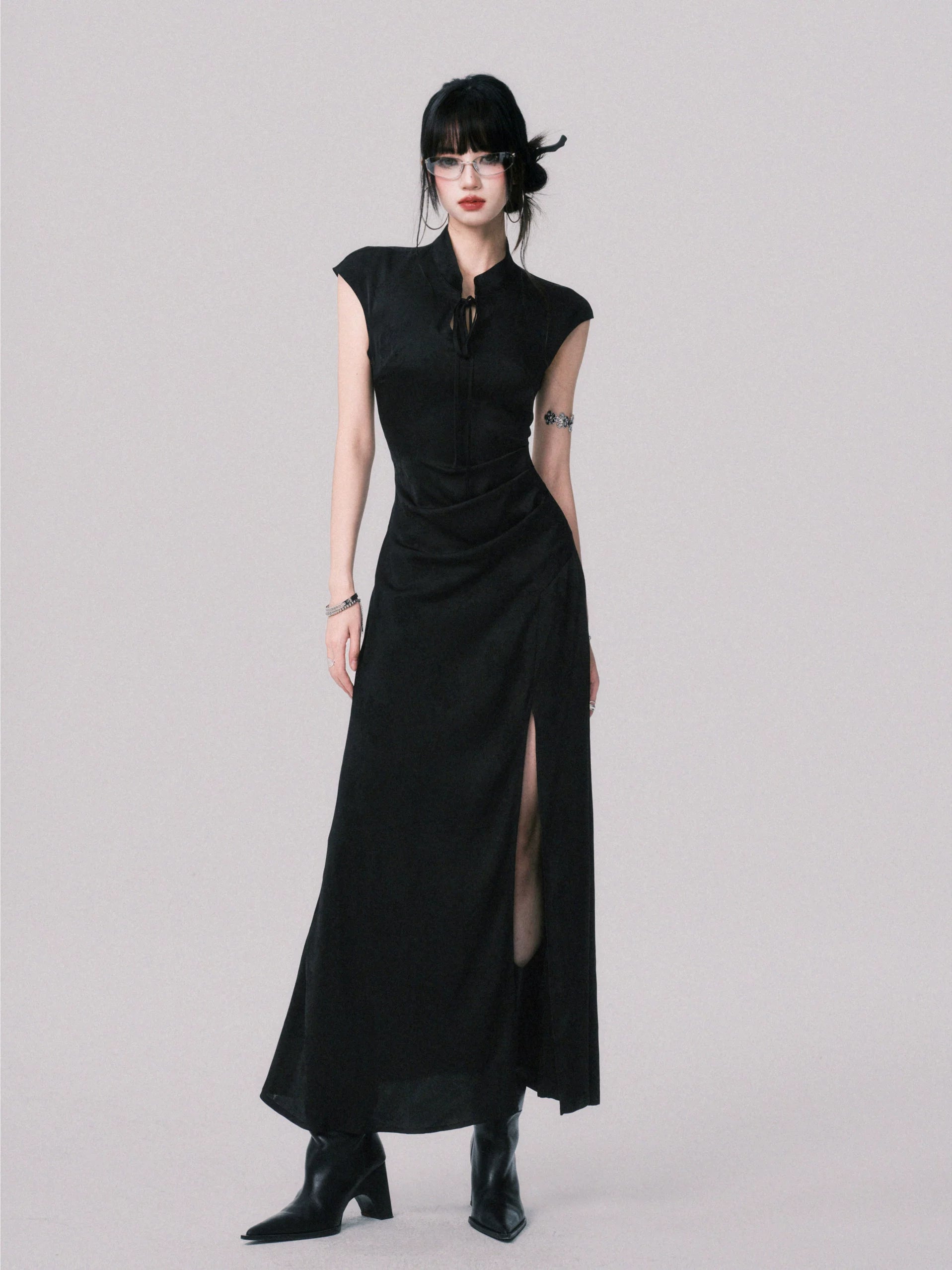 LULUSWINGS Jacquard New Chinese Improved Cheongsam Dress