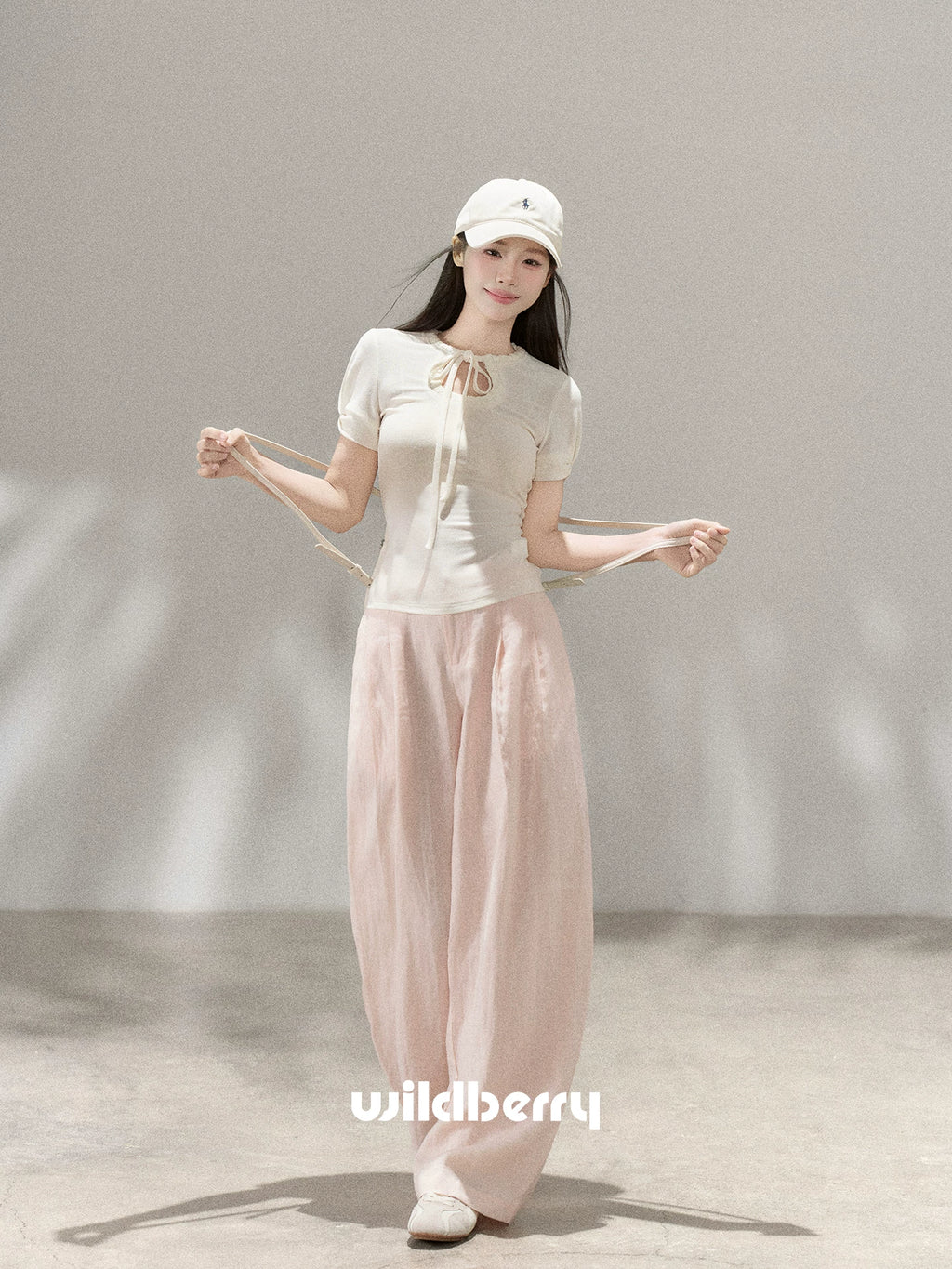 Wildberry Versatile High Waist Wide Leg Casual Pants