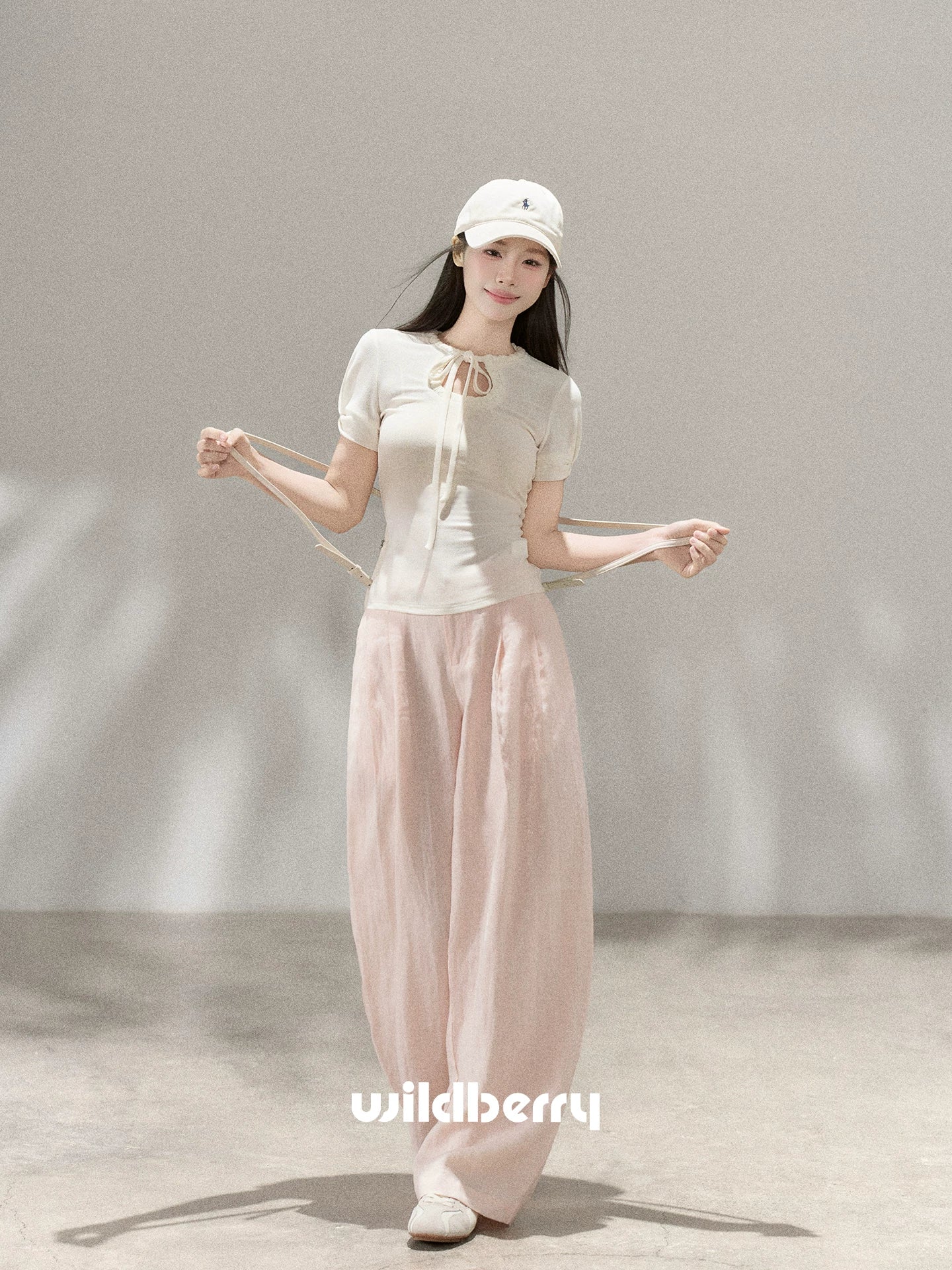 Wildberry Versatile High Waist Wide Leg Casual Pants