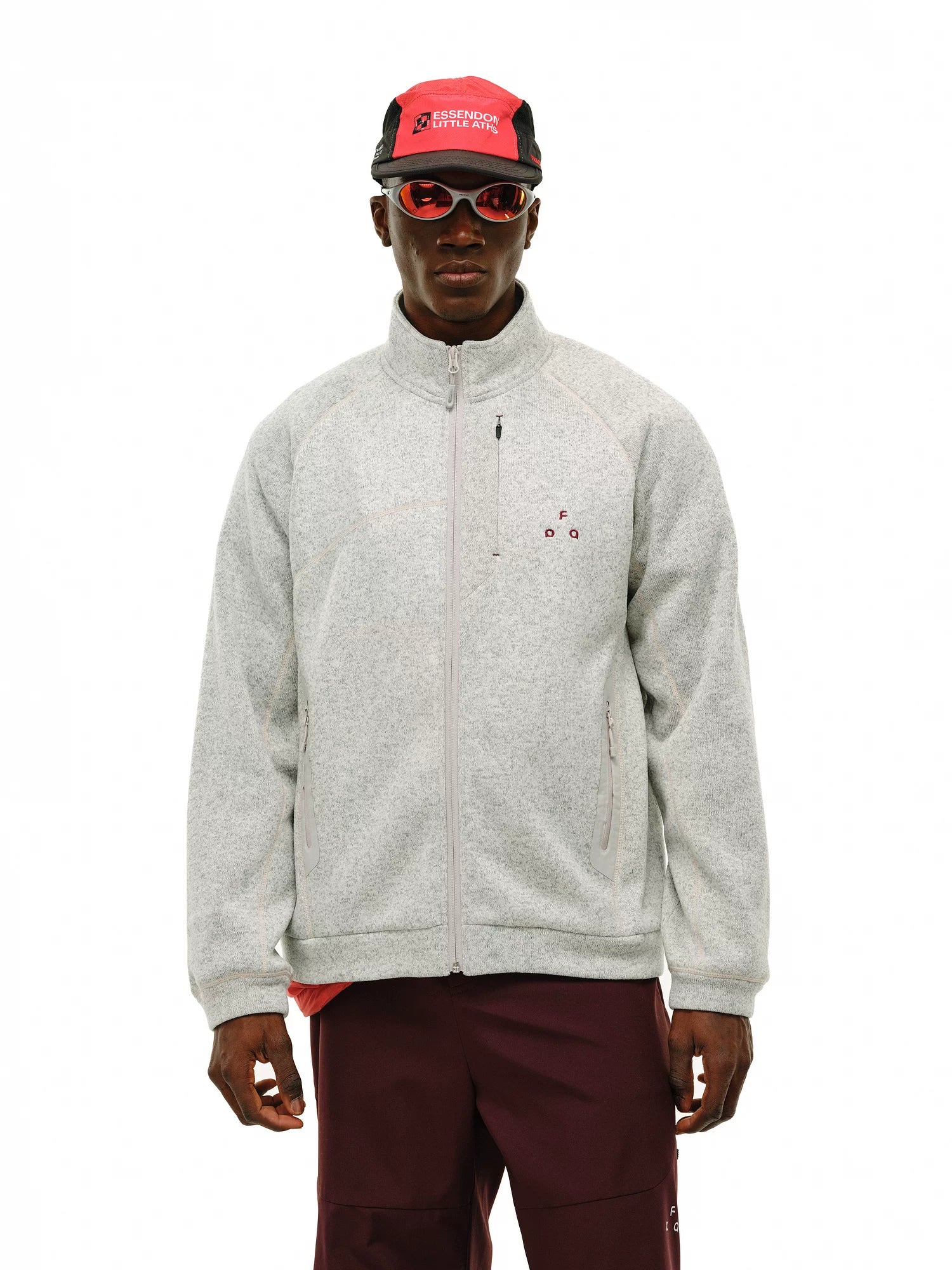 FPA Yarn Rubber-pressed Pocket Cardigan Jacket
