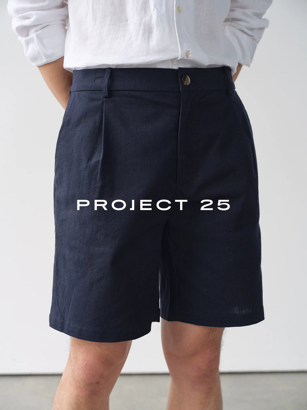 PROJECT 25 Linen-Blend Cool-Touch Straight-Leg Shorts