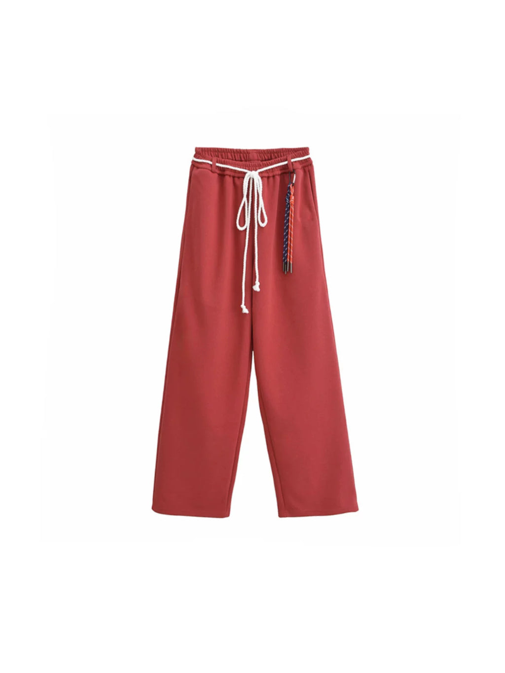 SAMUSAN High Waist Loose Strap Sweatpants