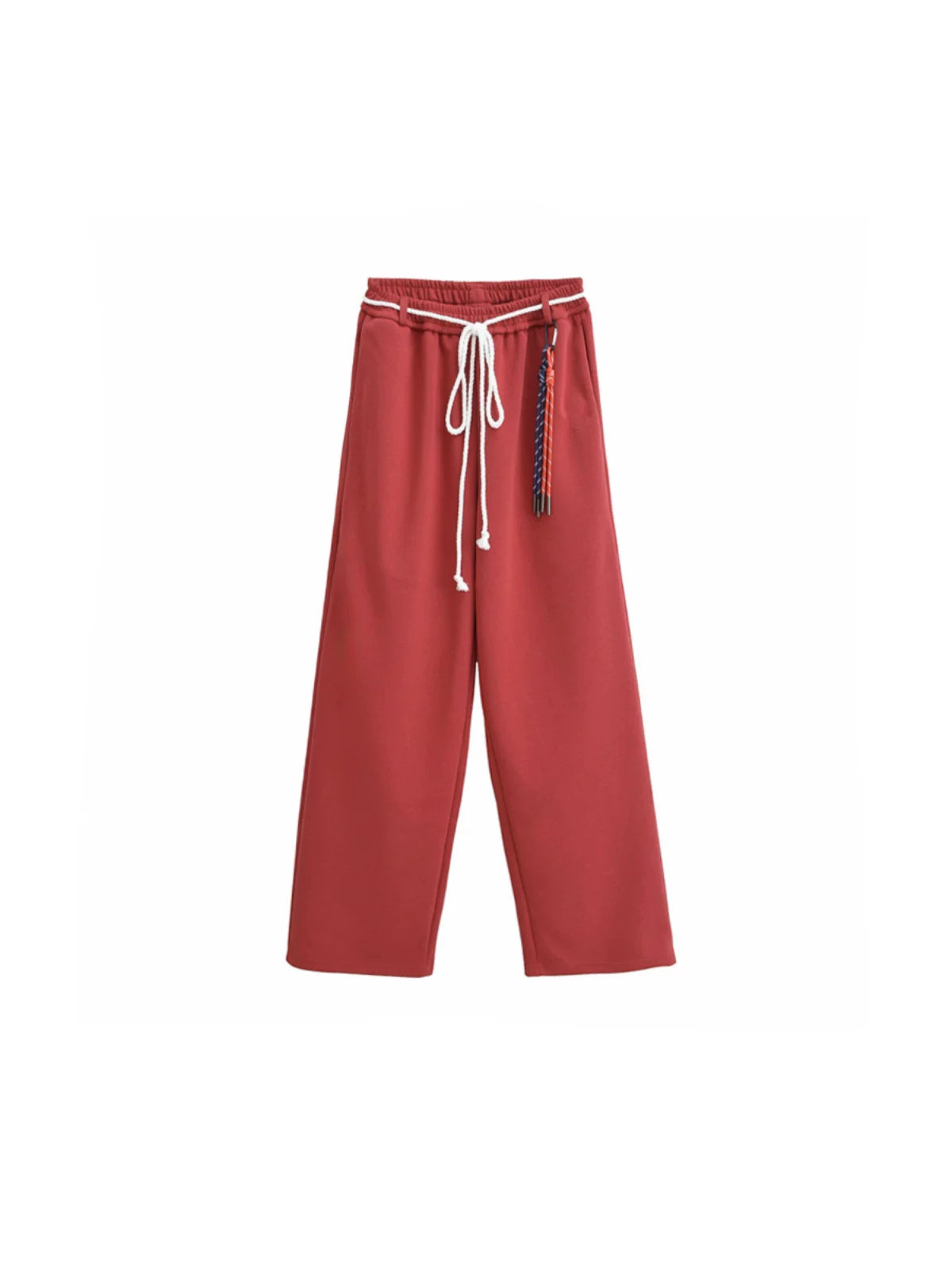 SAMUSAN High Waist Loose Strap Sweatpants