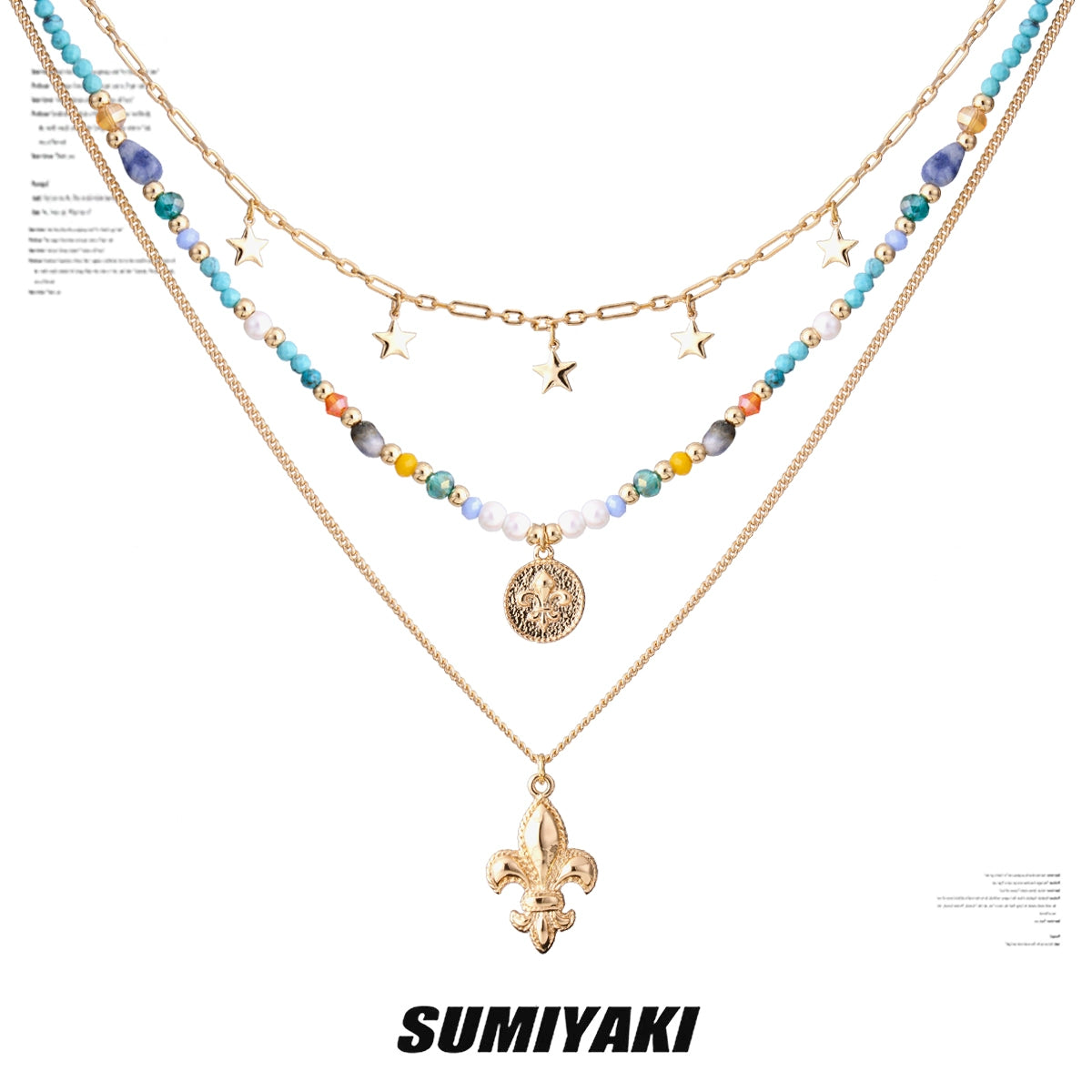 SUMIYAKI Beaded Color Necklace