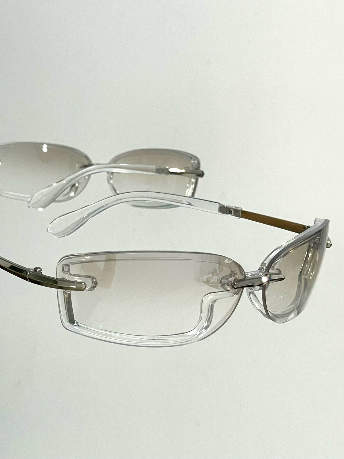 Salty gummy Frameless Pilot Retro Sunglasses
