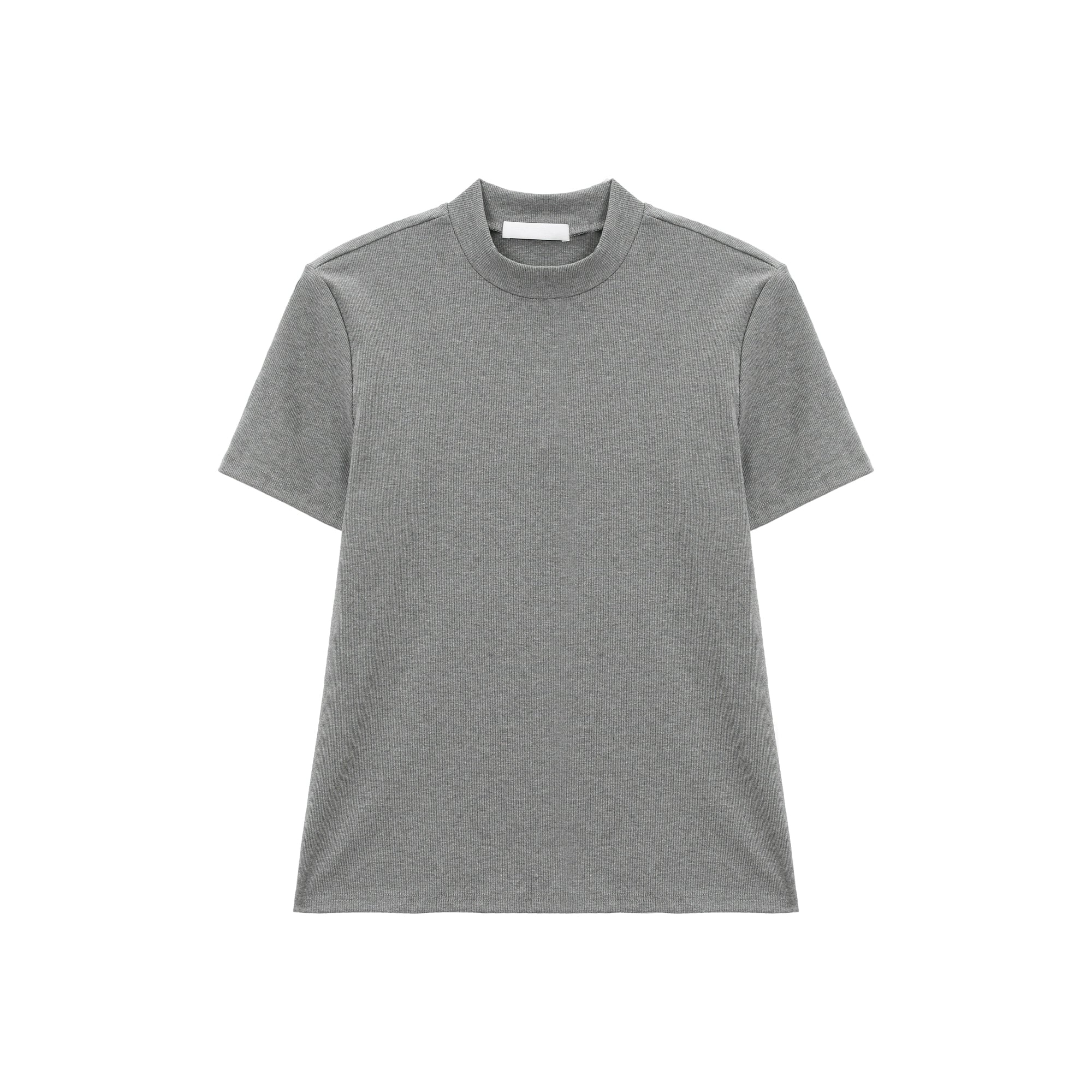TURNTIDE Simple Semi-turtleneck Slim Tee
