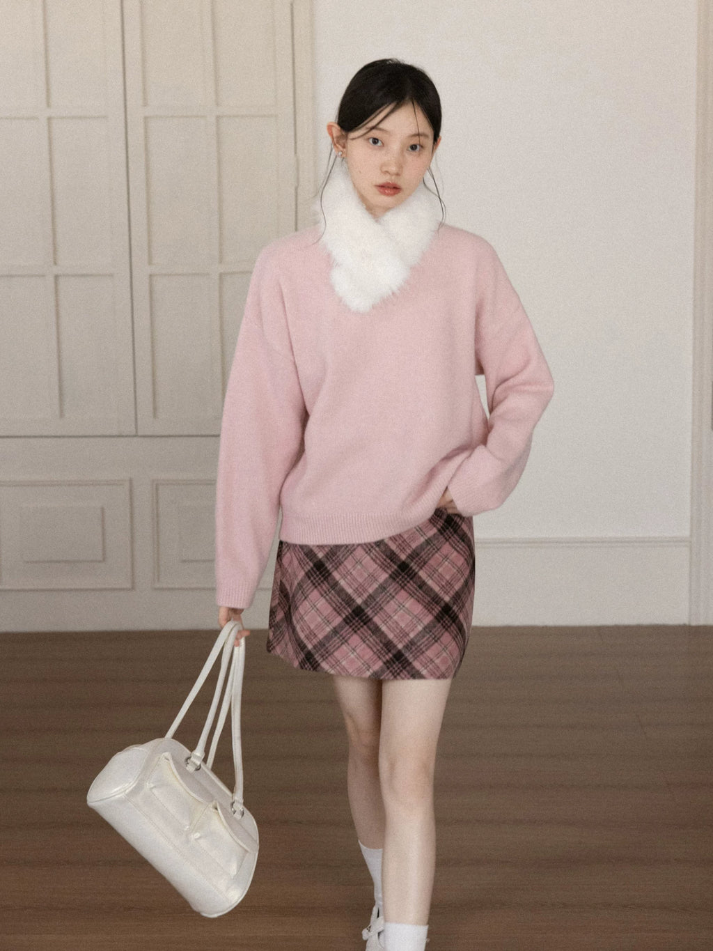 Cantonstory Versatile Crew Neck Knitted Sweater