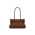 muva. Leather Zip-Top Shoulder Bag