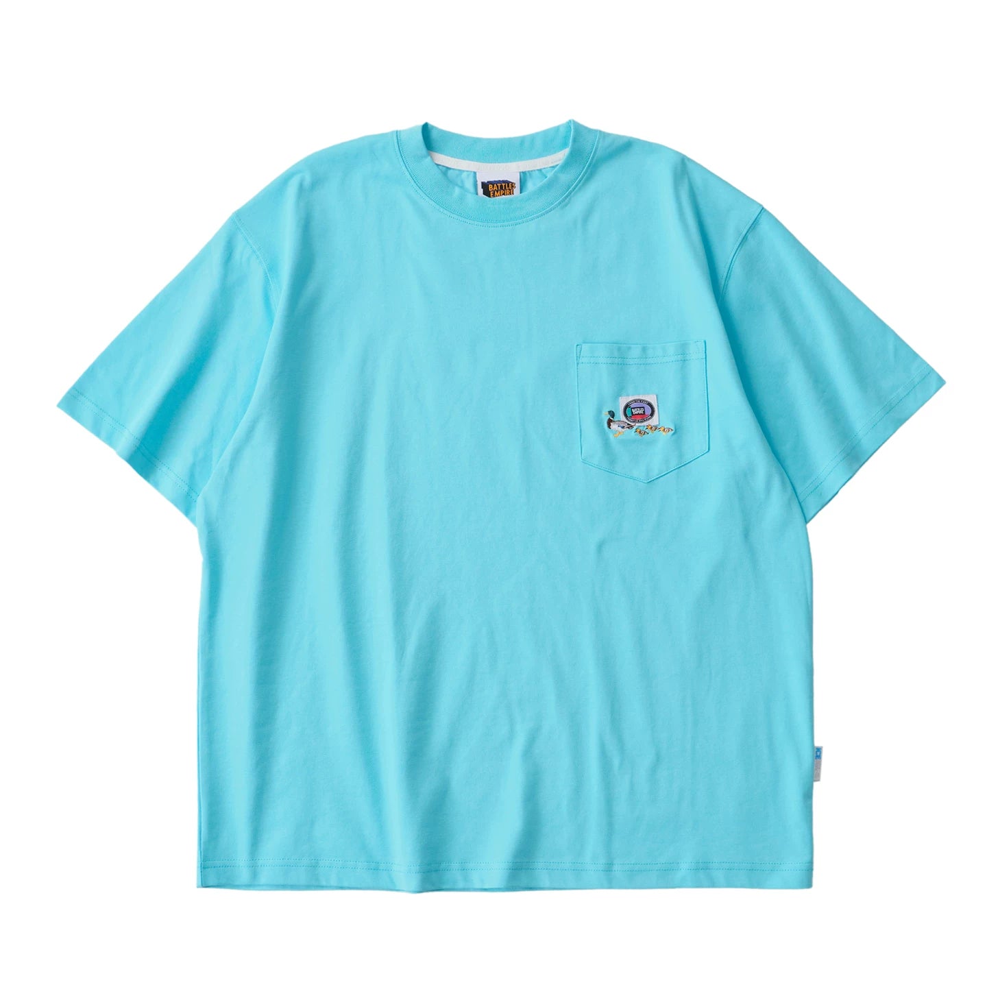 Battles Pocket Embroidered Cool-Touch Oversized Tee