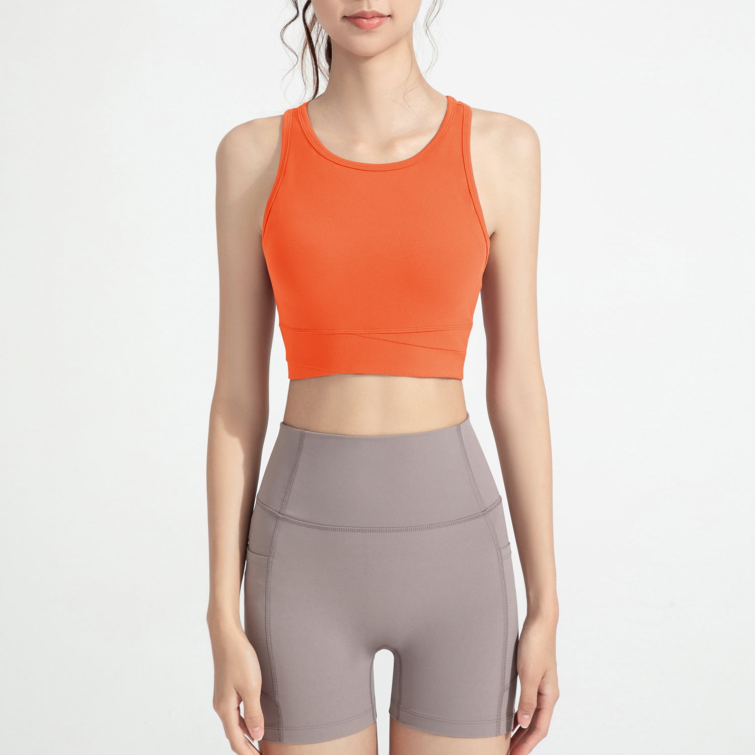 ATHENA LULU High Support Seamless Strappy Back Sports Bra