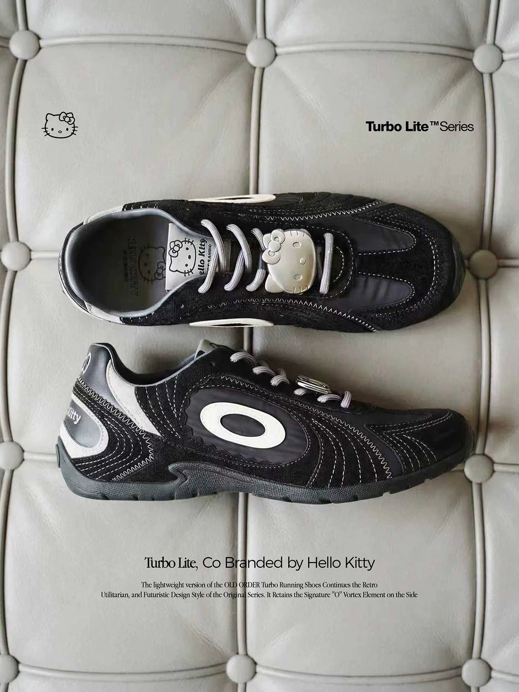 OLD ORDER Hello Kitty Suede Lace-Up Training Sneaker