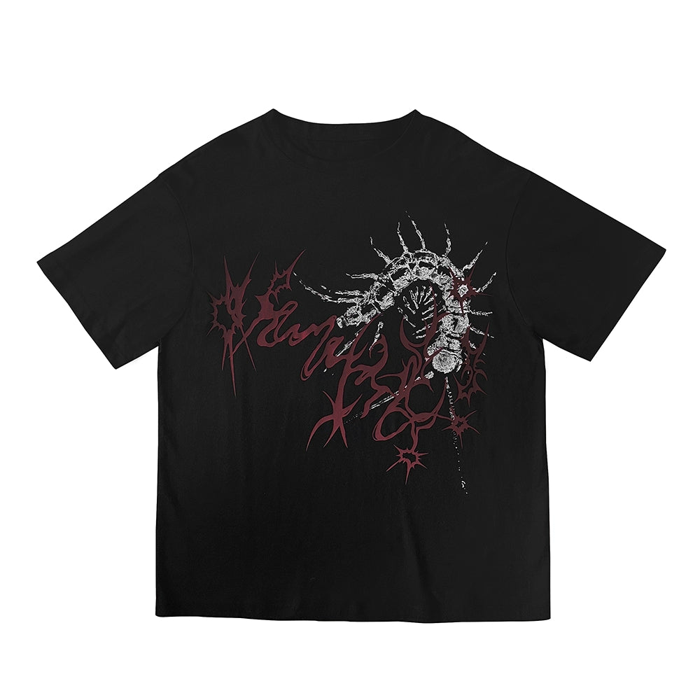 Wetbody Dark Oversized Street Neutral Tee