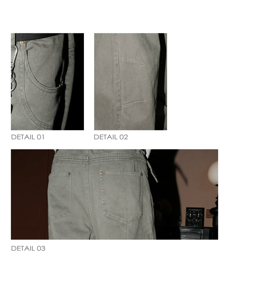 Seesfuture Vintage Loose Wide Leg Casual Pants