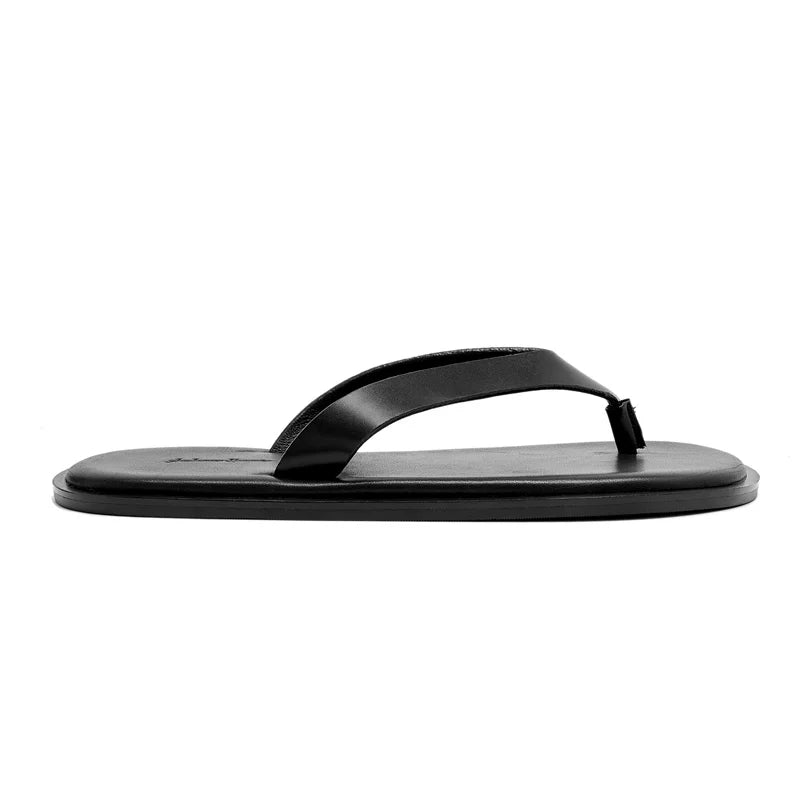 AMBSOM Italian Calf Suede Thong Sandal