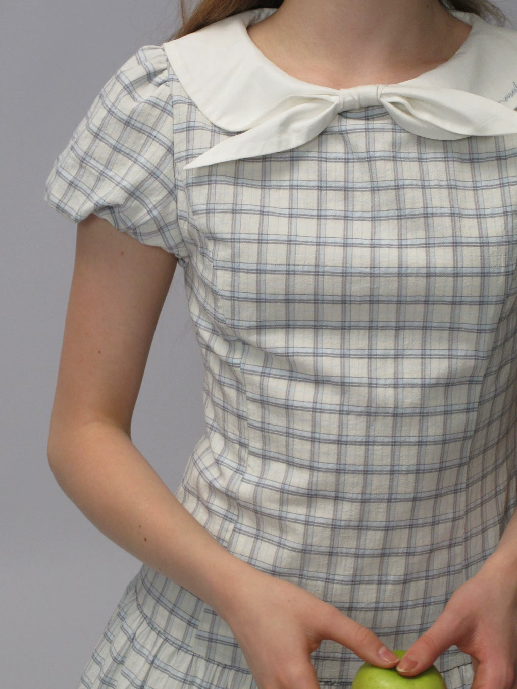MASOOMAKE Academy Plaid A-Line Mini Dress