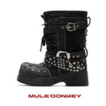 Donkey Rivet Western Platform Boots