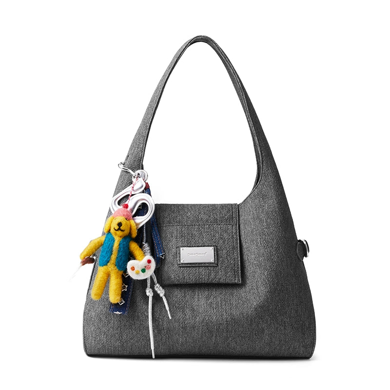 SmoSmos Commuter Denim Large Capacity Shoulder Bag