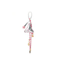 JELLY TOYBOY Silver Faux Leather Bag Charm