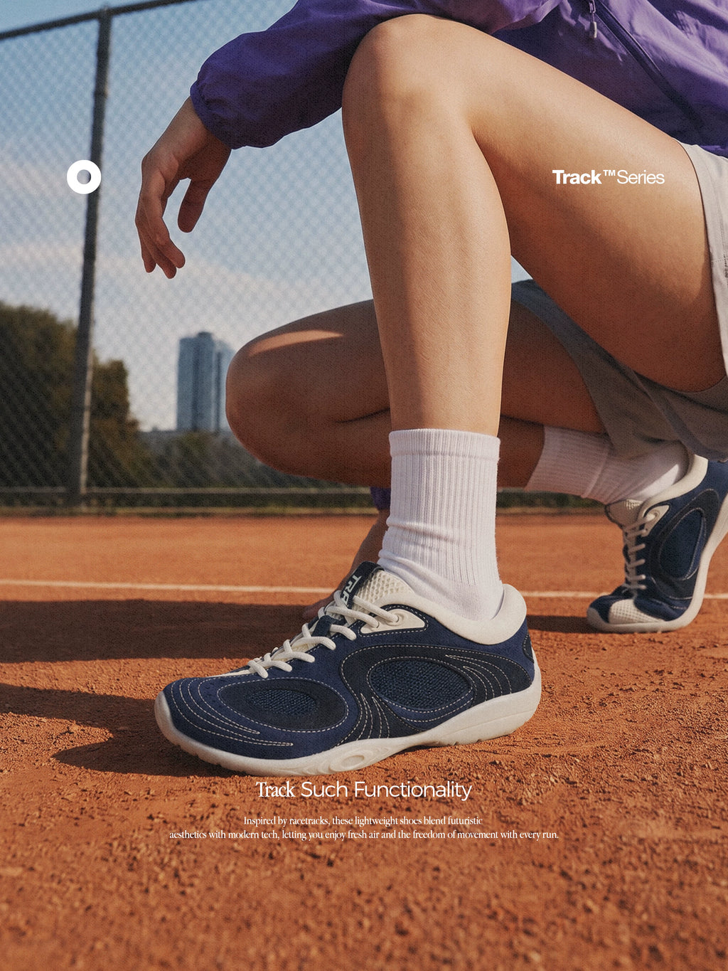 OLD ORDER Blue Kyanite Mesh Lace-Up Sneaker