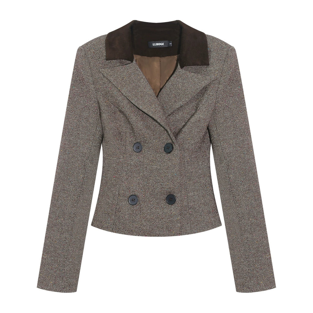 (Clearance) LLROGE Temperament Versatile Slim Fit Contrasting Color Blazer