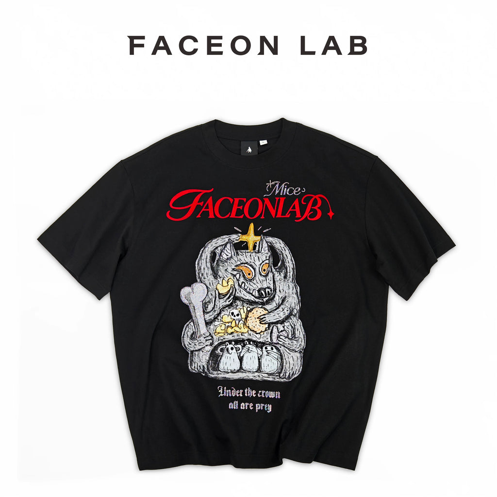 FACEON LAB LAB Ukiyo-e 260g Breathable Loose Tee