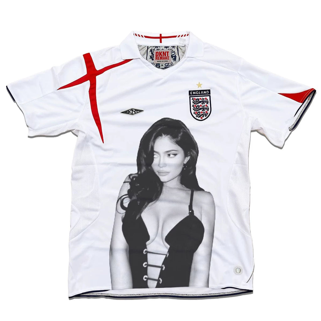 REMAKE Portrait Print Casual Jersey Tee