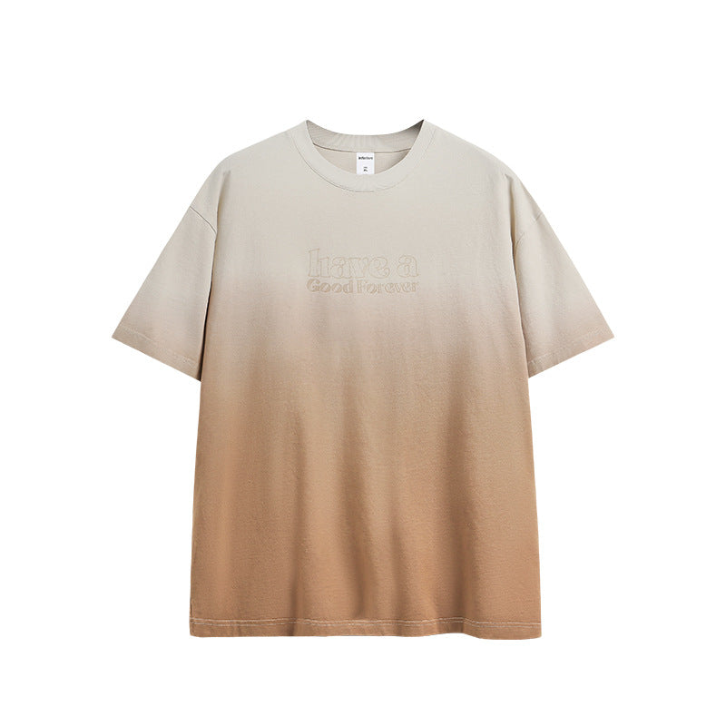 INF three-dimensional printing gradual change100% Cotton Tee