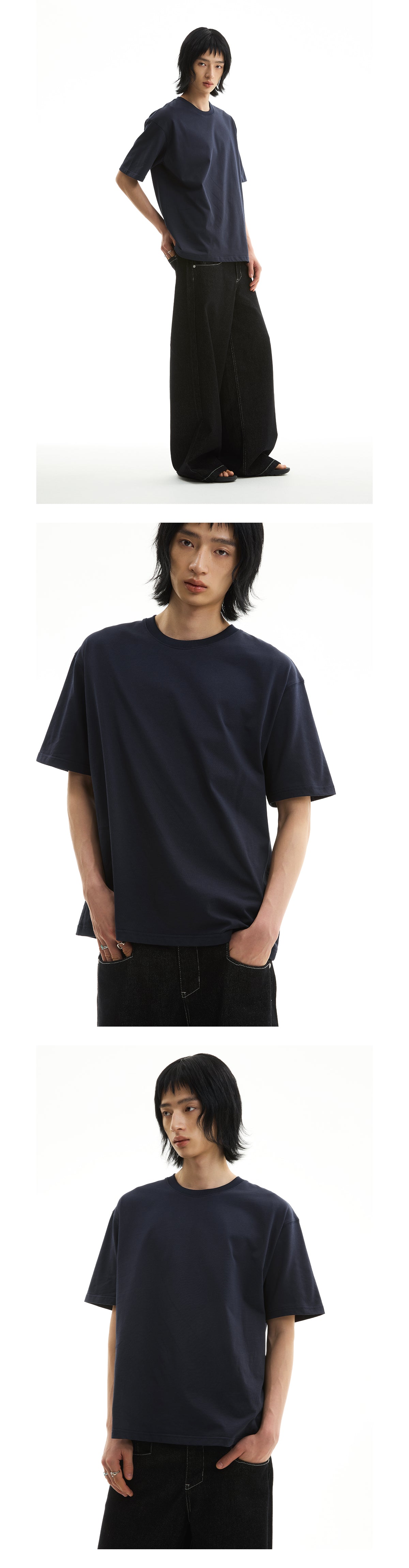 FUNKYFUN 2025SS five-color pure cotton 230g loose Tee